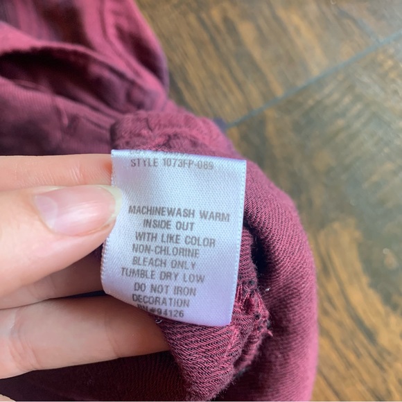 Free People Cp Shades Abbie Plaid Hoodie Small - Picture 11 of 11